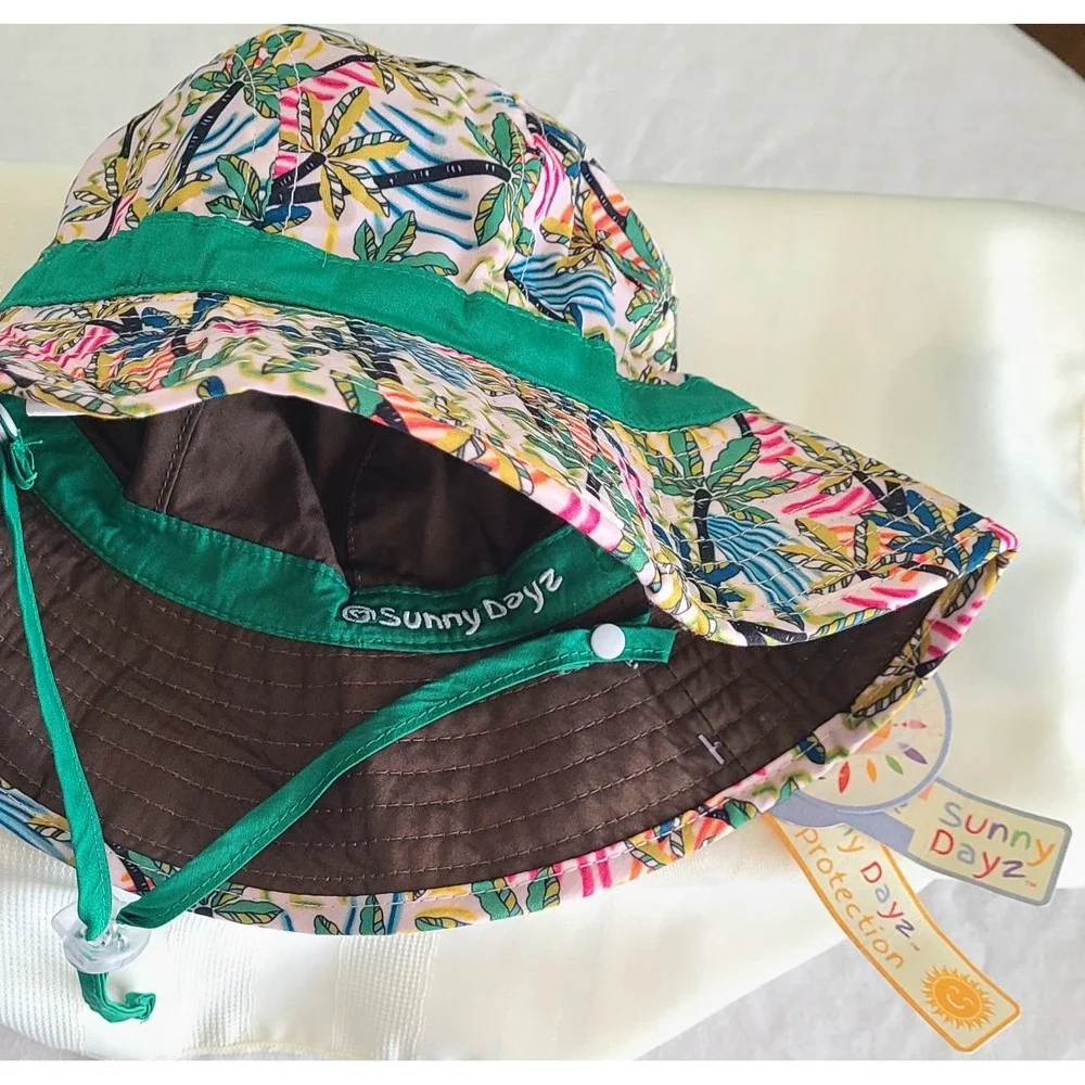 Sunny Days Kids Sun Hat Reversible Bucket Cap Toddler Summer Sunhat
